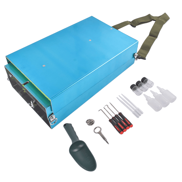 20x Portable Aluminum Alloy Mining Equipment+Magnifying Glass Tweezers & Shovel