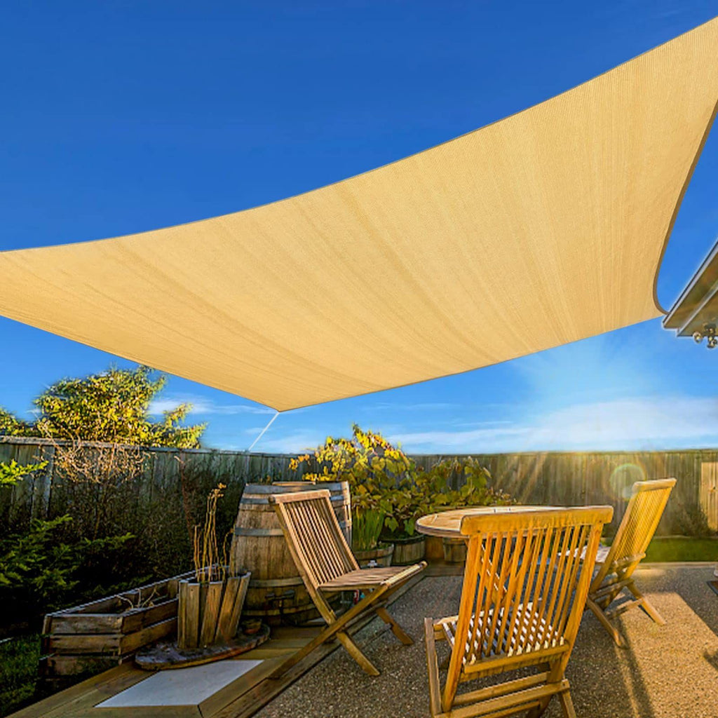 20'X26' Sand HDPE sunshade sail