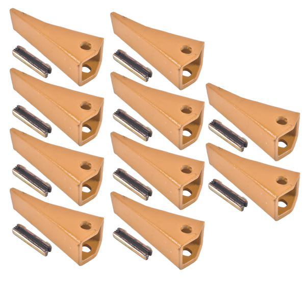 23 230 Series 230S Bucket Teeth with 23TF/23FP Flex Pins Fit for Mini Excavator Alloy Steel 10 Pieces