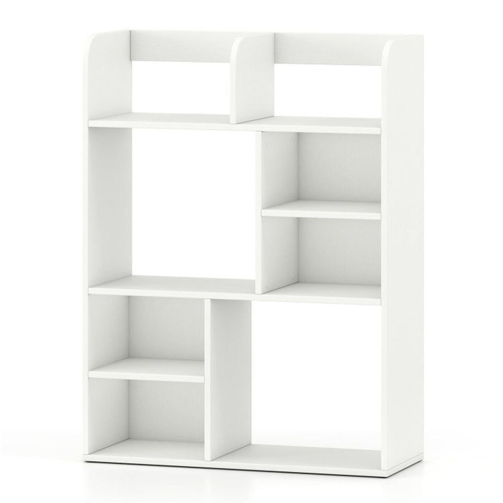 23.5×9×31.5 Inch Vertical Desktop Storage Shelf Sturdy MDF Desk Hutch for Books Decor