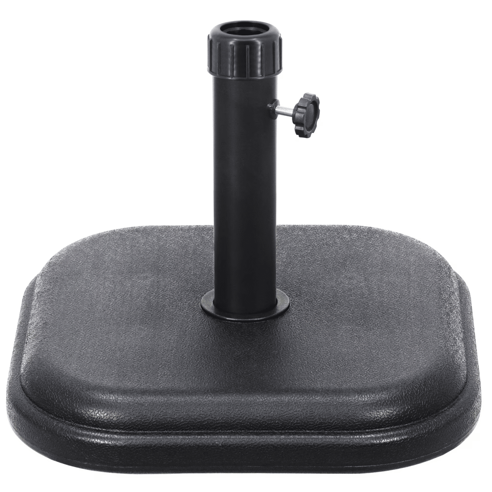 24 lb. Square Patio Umbrella Base Outdoor Umbrella StandforUse with PatioTablein Black