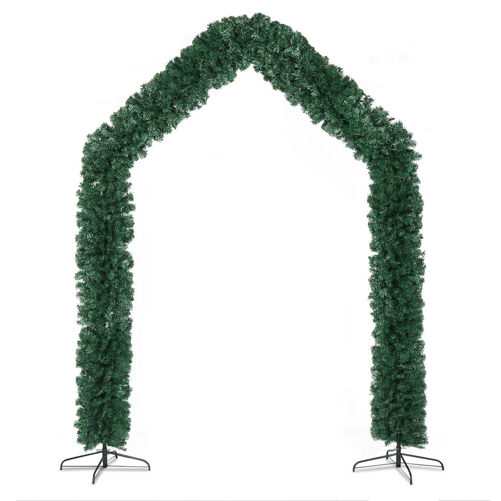 240*40*260cm 1650 Branches PVC Christmas Arch Holiday Arch Decoration Green