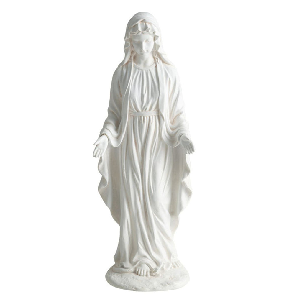 29.5" Virgin Mary Statue Handcrafted Religious Garden Sculpture for Outdoor Patio Lawn