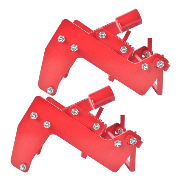 2Pack Cast Iron Wall Jack, 1000 lbs Capacity, Portable Wall Jacks Replacement for Framing Lifting Wall Beams Use with 1.5'' x 3.5'' Fir Poles Or 1'' Od Steel Pipe,Red