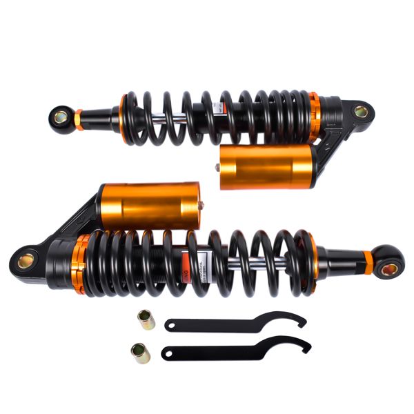 2Pcs 13.5'' 340mm Air Rear Shock Absorber Suspension Damper Motorcycle For Honda Harley Sportster 883 Yamaha