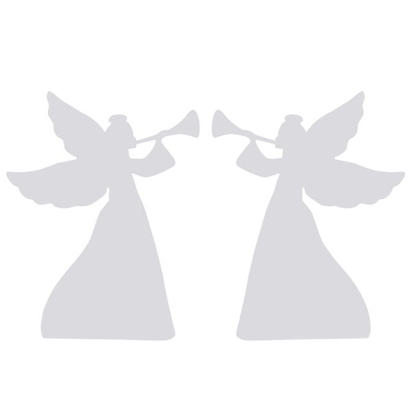 2pcs 36in PVC Angel Garden Angel Decoration White