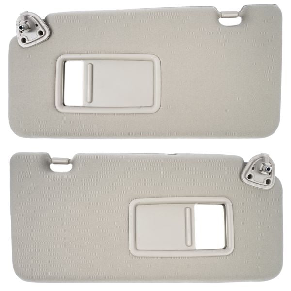 2Pcs Front Sun Visors w/ Mirror for Nissan Versa S SL 4 Cyl 2007-2012 Left+Right 96401-EL31A 96400-EM31A