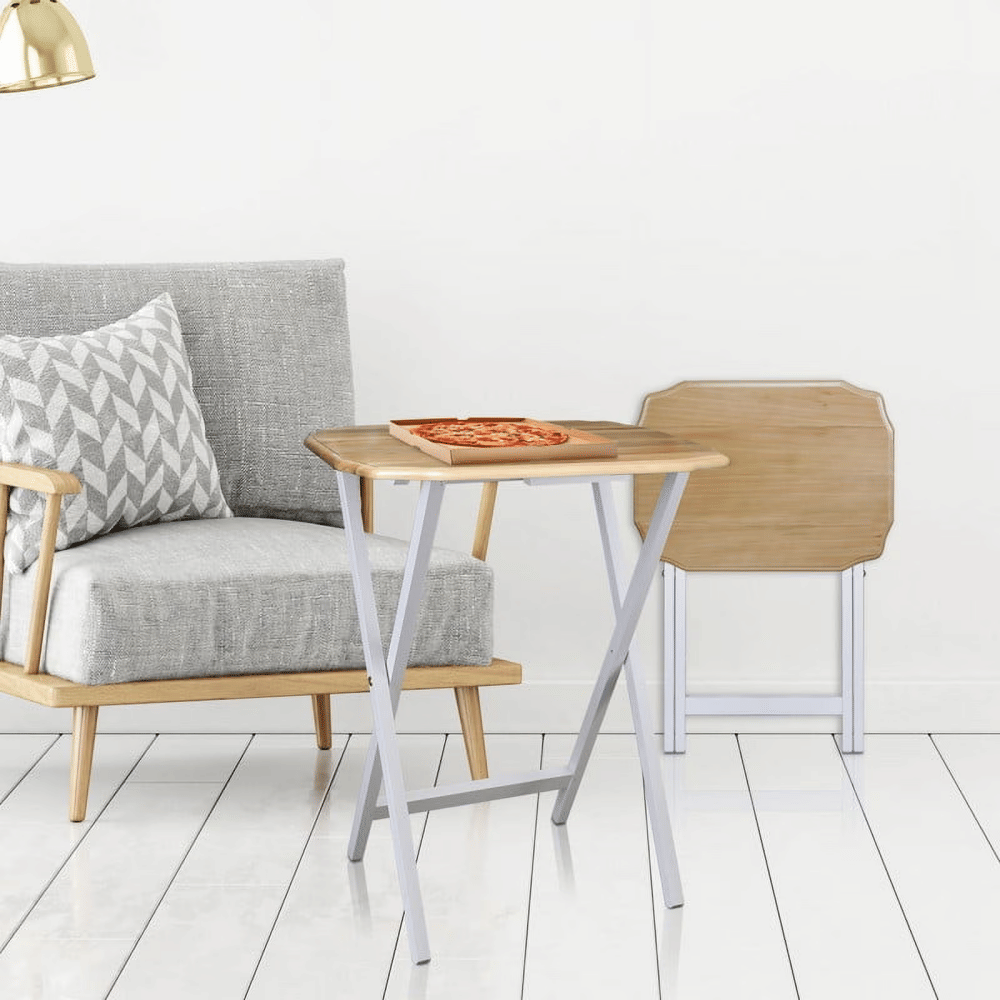 2pcs TrayTableSet - Natural/White
