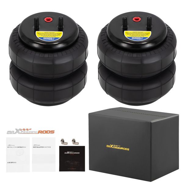 2x Universal 2500lbs Air Spring Bags For Ford F-150/F-250/F-350 W21-760-6781