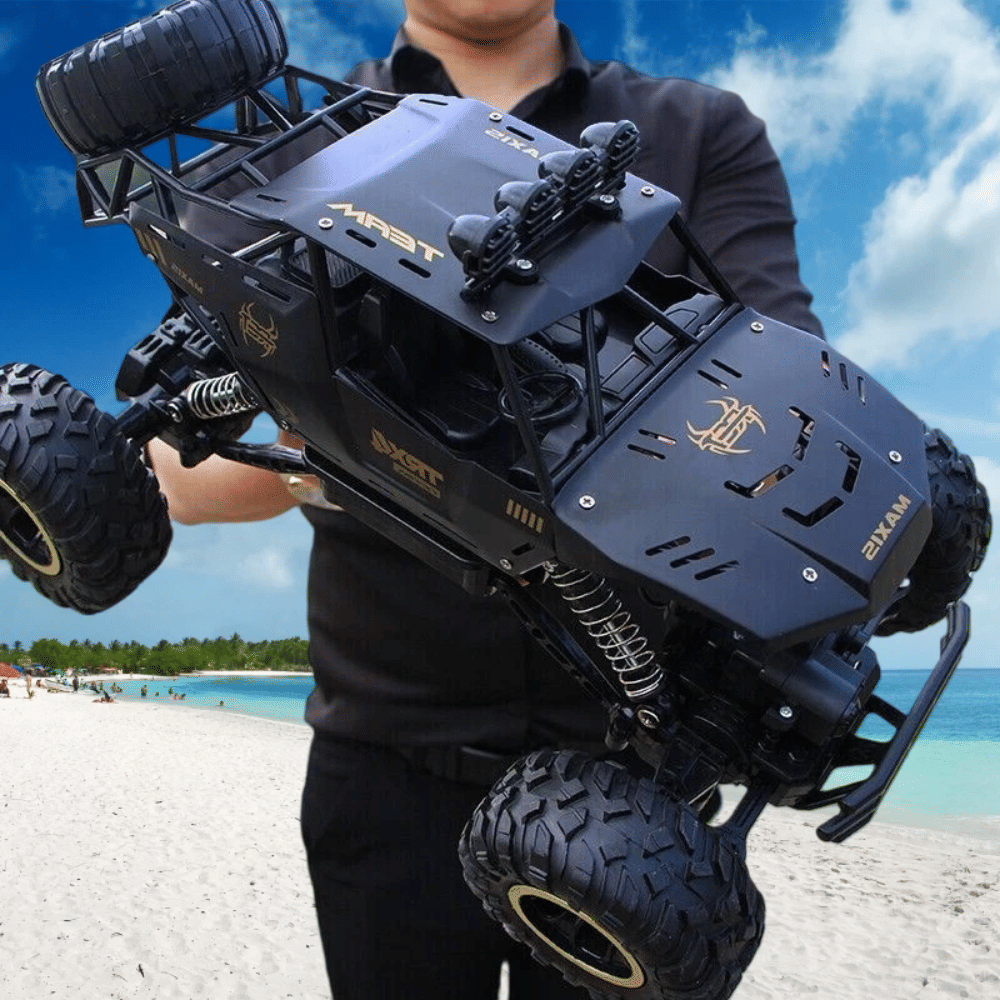 3 Batteries 1:12 Rock Crawler Rechargeable Off Road Truck 4WD , Metal Shell LED Headlights RC Remote Control Off Road Car Truck,Logistics is randomly sent by GOFO/UPS/USPS/UNI/