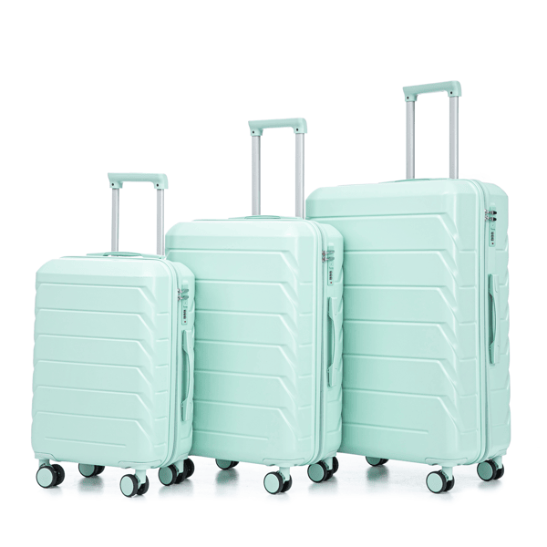 3 in 1 ABS&PC Trolley Box 20in 24in 28in Trolley Box Iron Tie Rod ABSPC Alloy Mint Green