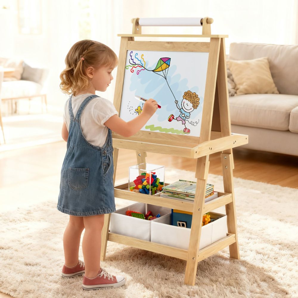 3-in-1 Double-Sided Storage Art Easel