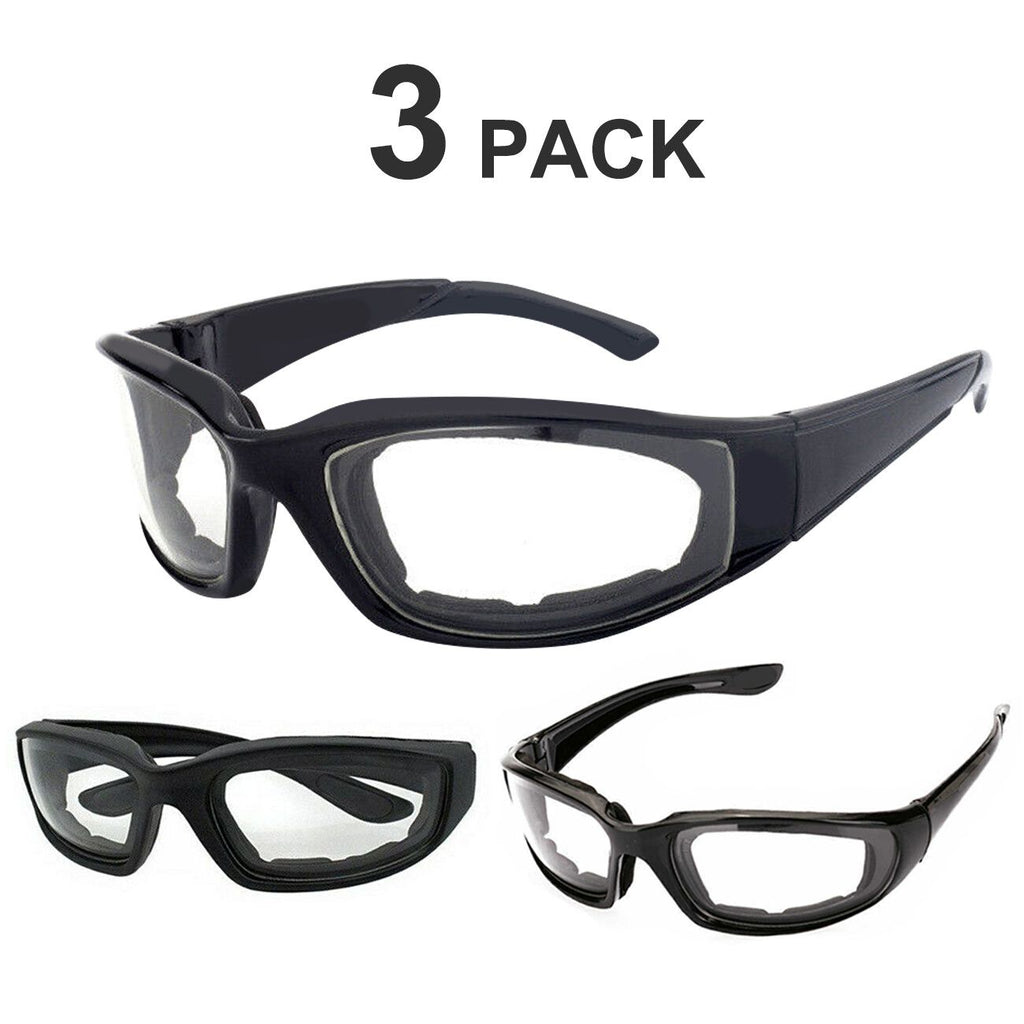 3 pairs Motorcycle Sports Biker Riding Glasses Wind Resistant Eye Protection Clear Sports Goggles Cycling Glasses Sunglasses(Logistics only For USPS.TK/TMEU only For self-pickup)