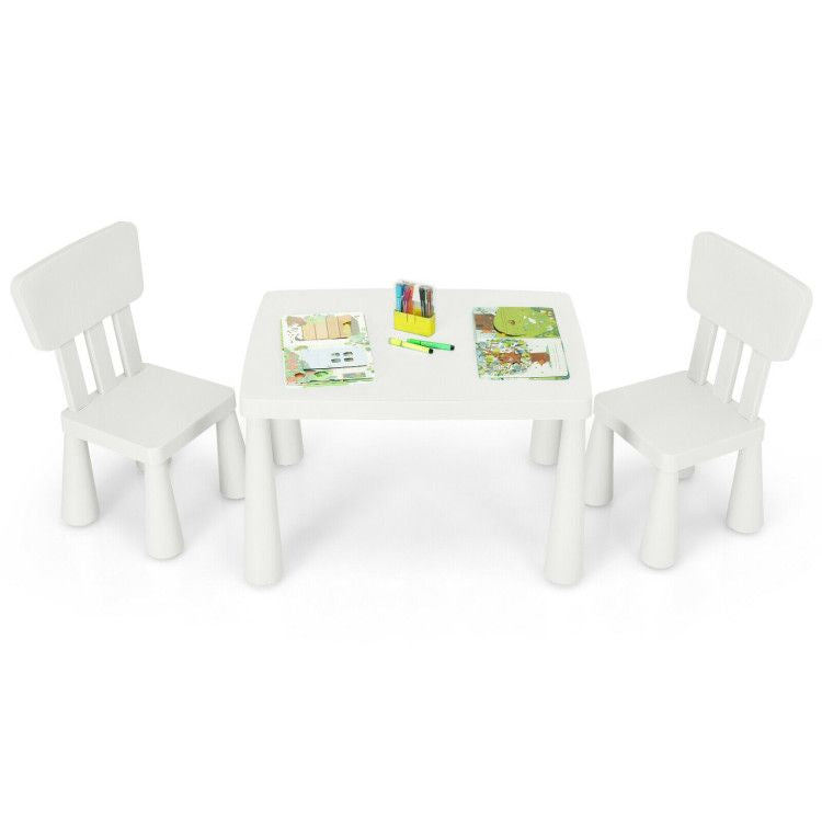 3 Pieces Multi Activity Kids Play Table and Chair Set