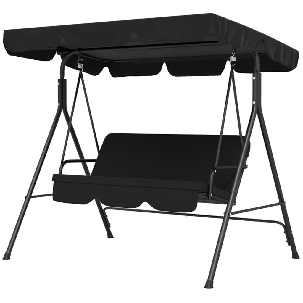 3-Seat Outdoor Patio Swing Chair-Black ( Amazon Shipping) Prohibited by WalMart