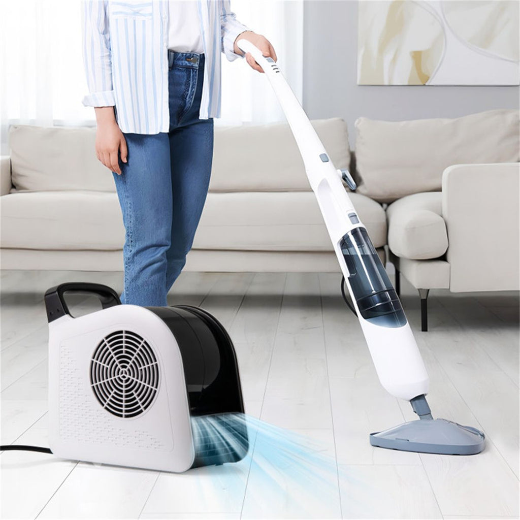 3-Speed High Velocity Air Mover (Black+White) - 250/287/325 CFM, 185° Rotatable Head for Targeted Airflow