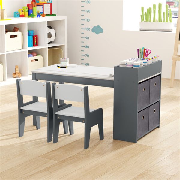 3+ Years Kids Art Table & Chairs Set,Kids Activity Table1 Table + 2 Chairs