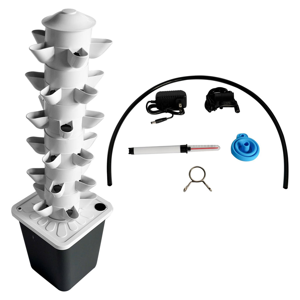 30 Plants Home Gardening System with Pump and Movable Water Tank Vegetable Plant Gift for Gardening Lover