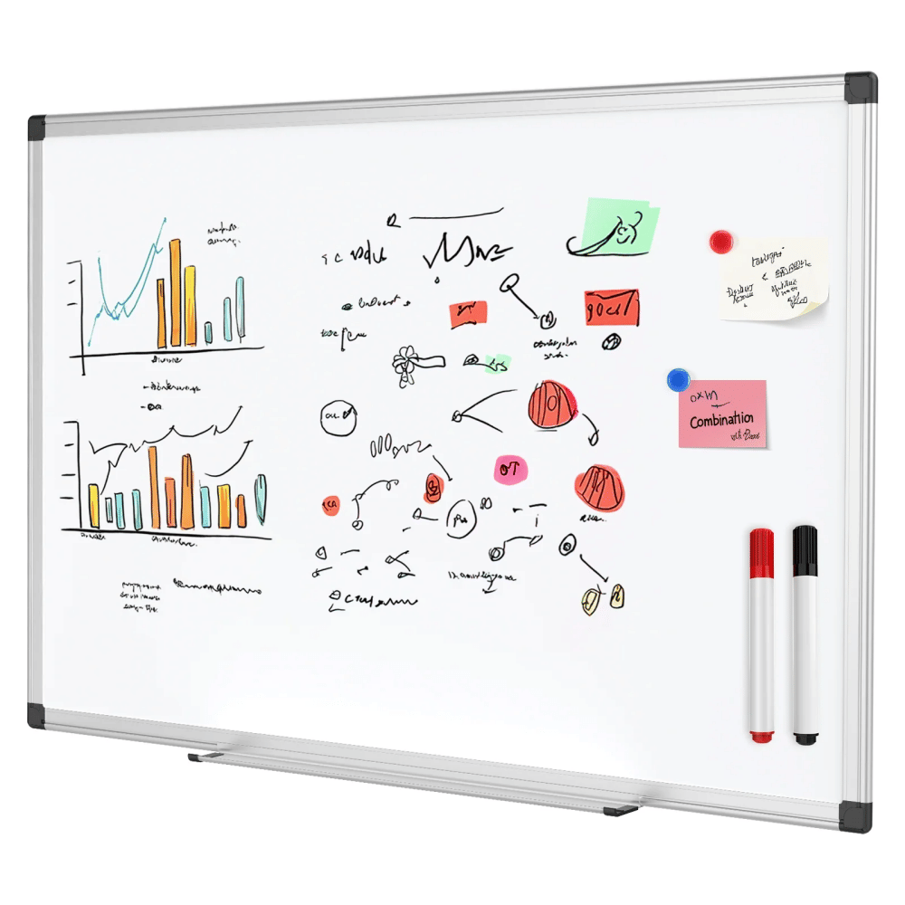 36 X 24 inches Magnetic Dry Erase Board with Aluminum Frame, Whiteboard for Home School