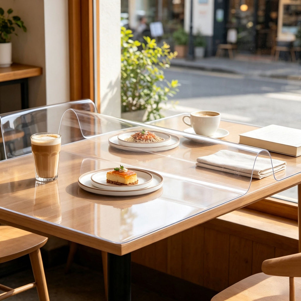 36 x 54 Inch 1.5mm Thick Clear PVC Table Protector, Waterproof & Easy-Clean Desk Pad, Rectangle for Office, Dining & Dresser