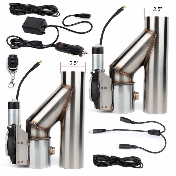 3.7L 2Pcs 2.5" Electric Exhaust Downpipe E-Cut Out Valve 1997 Acura CL 2005-2007 Audi BMW One Remote Controller Kit(Amazon & Temu Ban Sale)(No support for returns without reason)