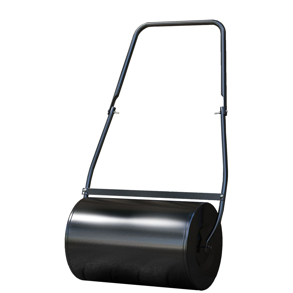 38L Heavy Duty Push/Tow Poly Lawn Roller, U-handle Garden Roller Filled with Water or Sand