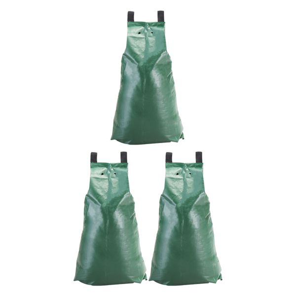 3PCS 20GAL Watering Bags Green