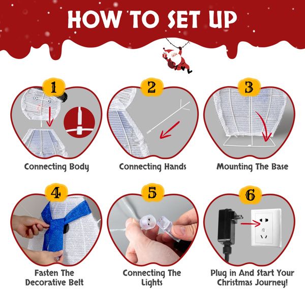 3pcs 30in-29in-17in Snowman Decoration