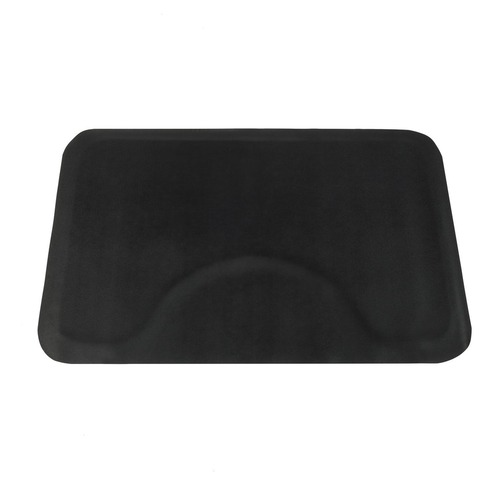 3′x 4.5′x 1/2" Beauty Salon Square Anti-fatigue Salon Mat (Square Outside And Round Inside) Black