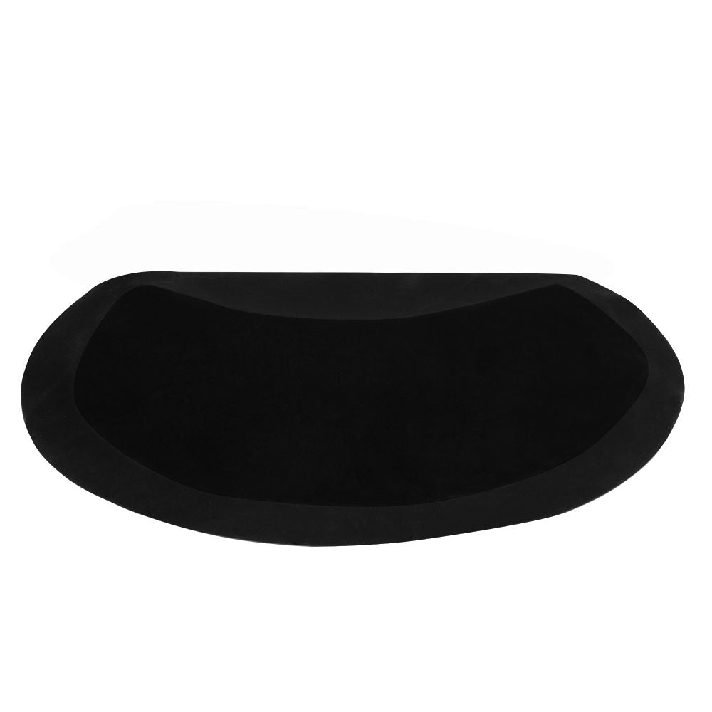 3′x2′x1/2" Beauty Salon Semicircle Anti-fatigue Salon Mat Black