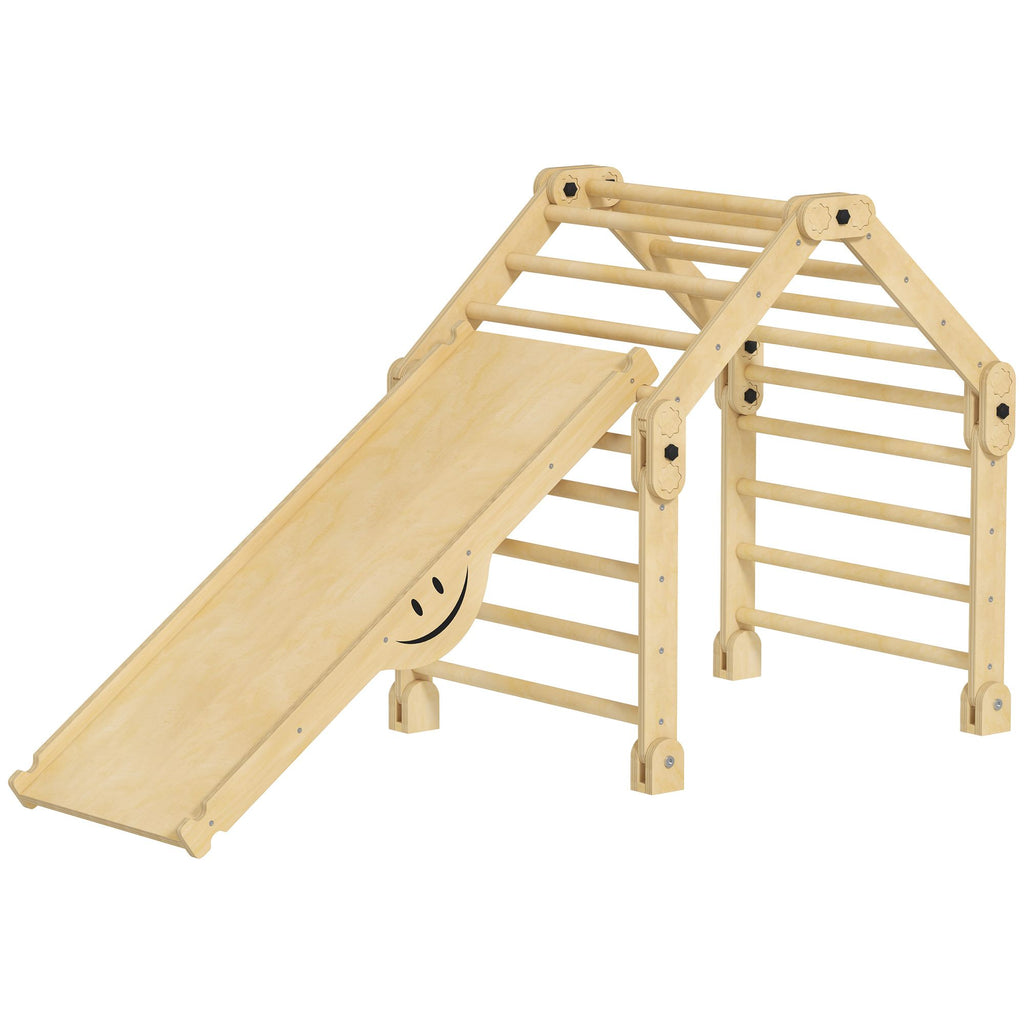 4 in 1 Indoor Toddler Climbing Toys for 18-48 Months with Ramp & Seesaw