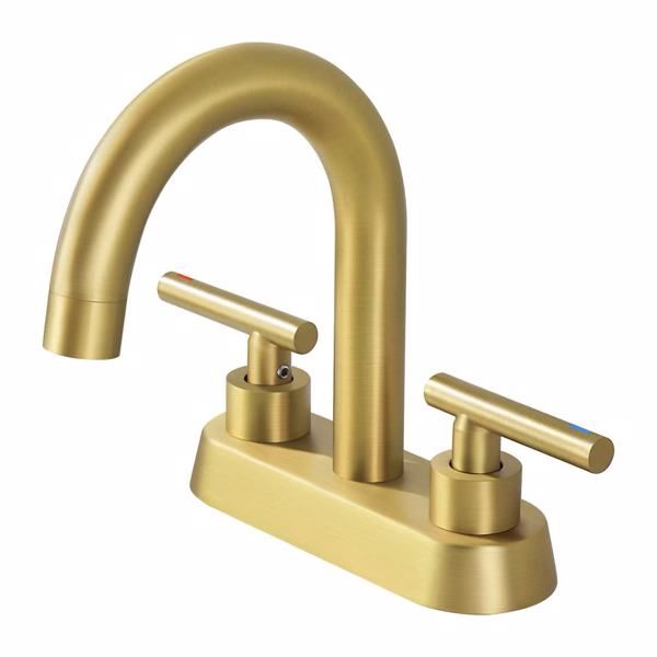 4 Inch Vanity Faucet Bathroom Faucet Dual Handle Bathroom Basin Faucet Leak-Free Brass[Unable ship weekends, TK/TEMU only for pickup]