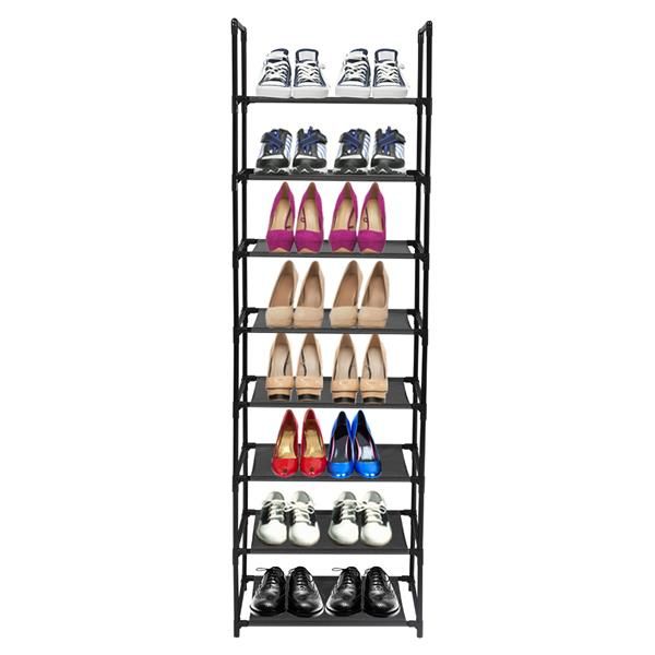 4-Tier Industrial Corner Shelf Unit, Freestanding Display Storage Shelves and Wooden Bookcase, for Kitchen, Living Room, Study Room