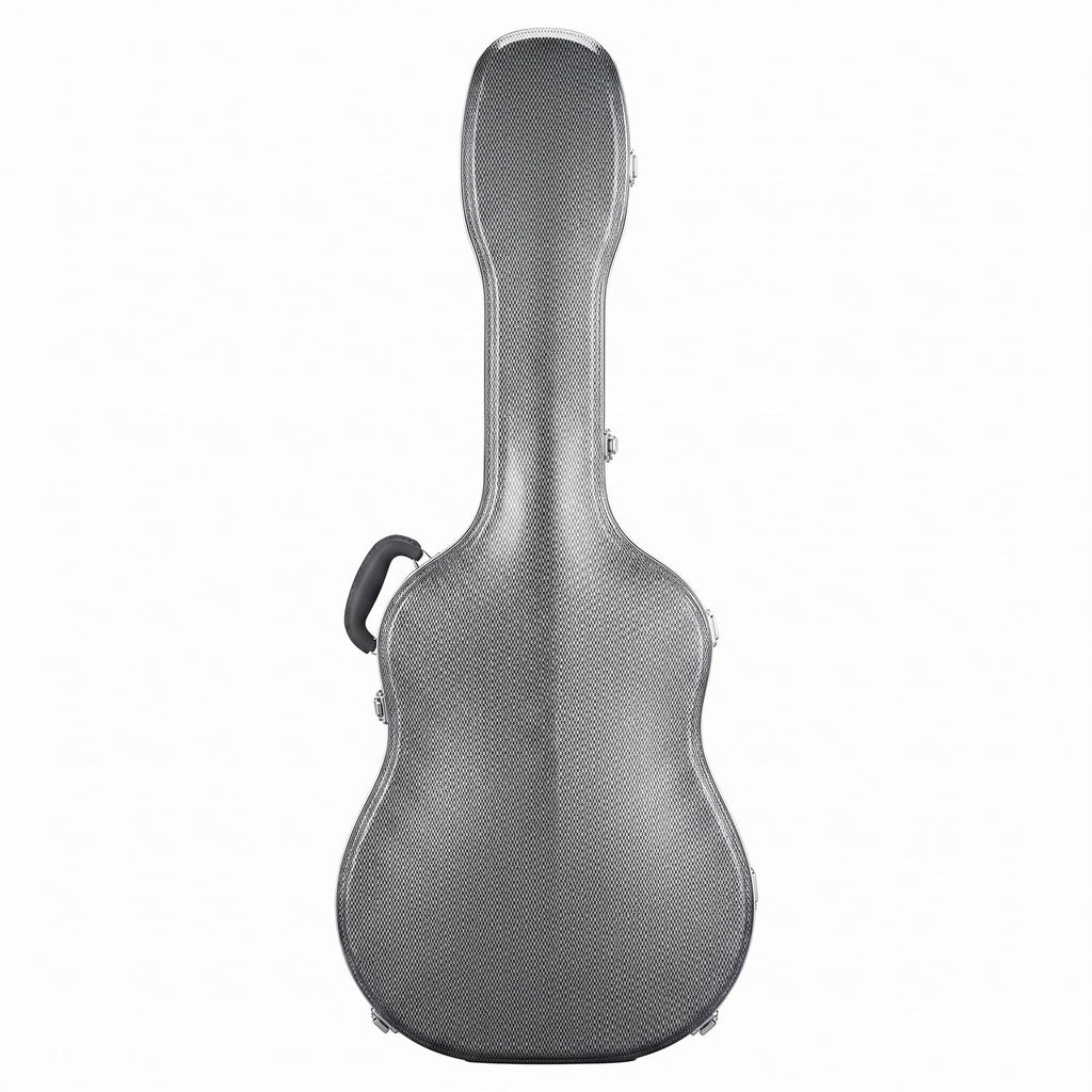 41" Folk Guitar ABS Molded Carrying Case Fits Most Acoustic Guitars Microgroove Grayish Blue
