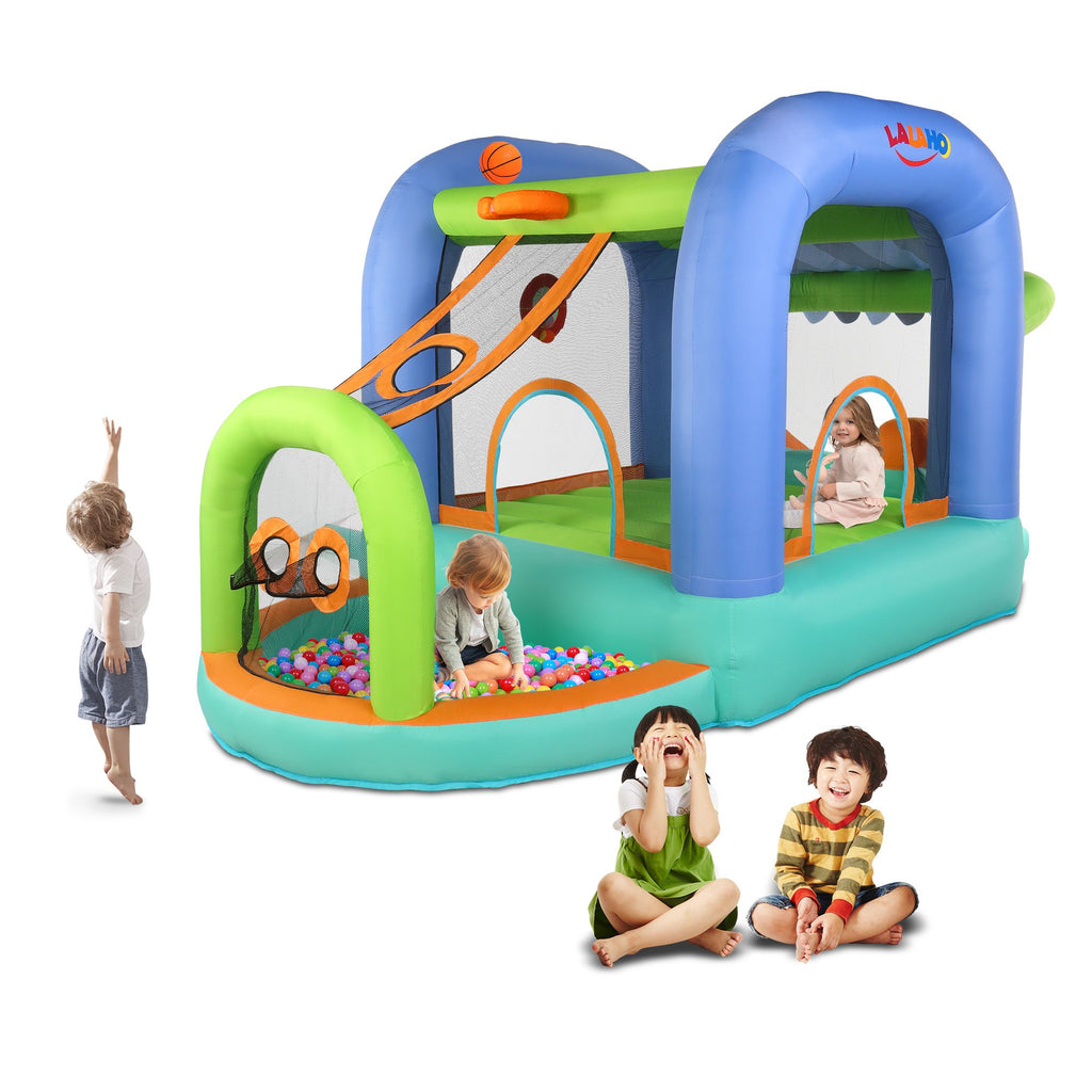 420D 840D Oxford cloth trampoline ball pool orange blue green series inflatable castle