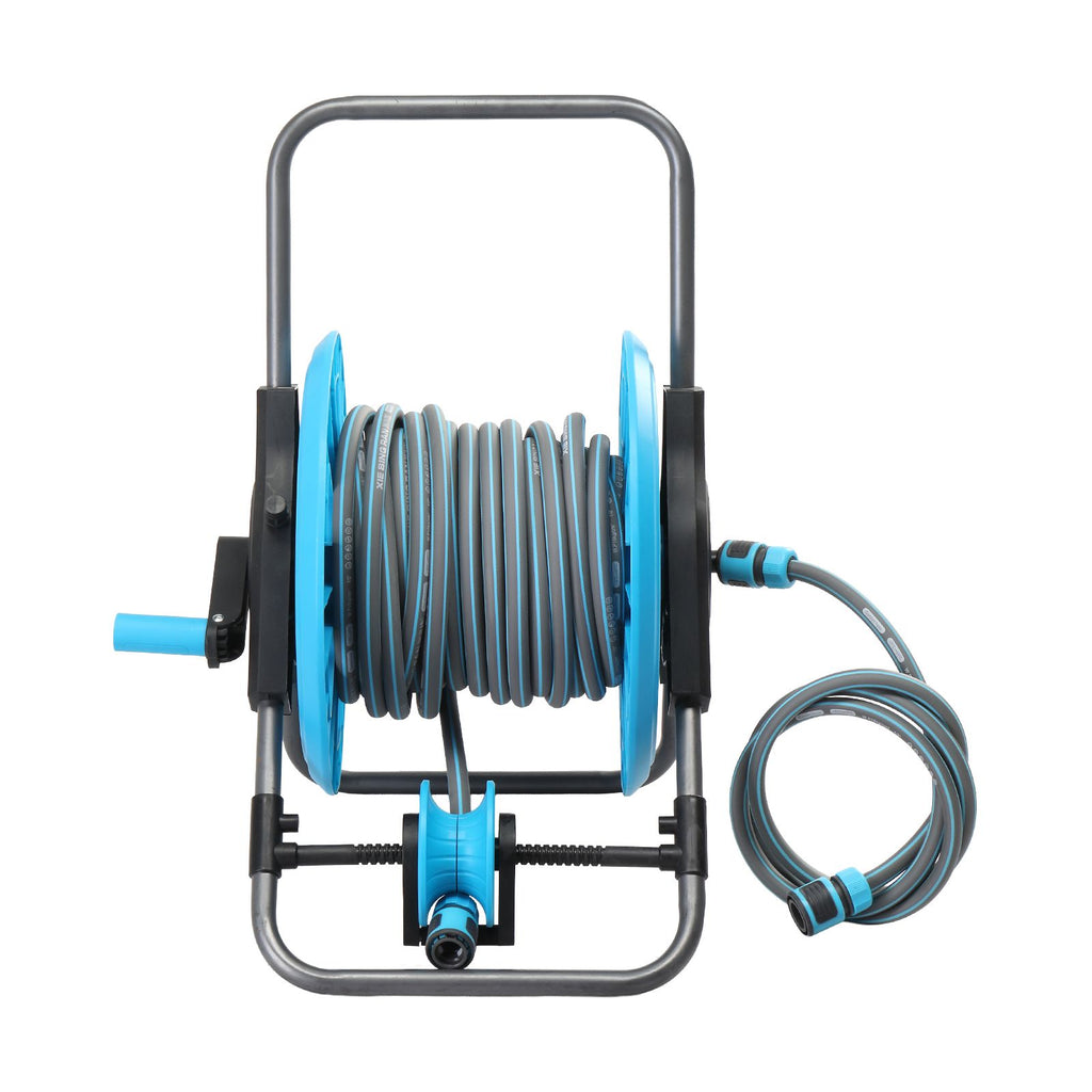 45*43*58cm blue + black gray iron + plastic + 1.9M water pipe joint splicing water pipe truck