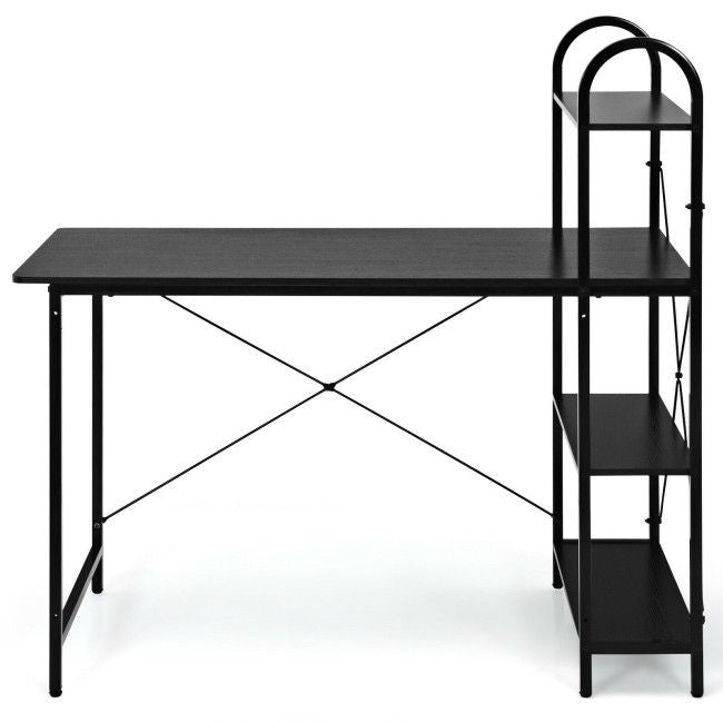 48-Inch Reversible Computer Desk with Storage Shelf