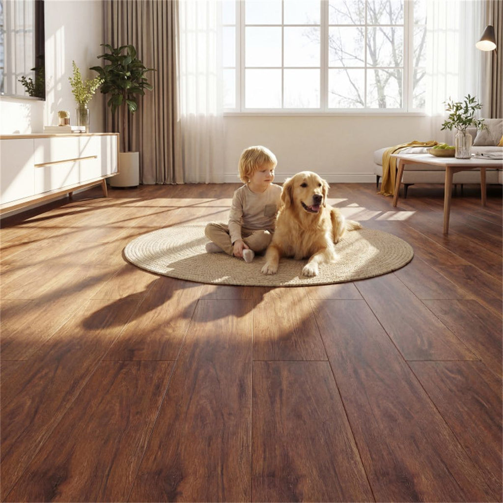 48-Pack Wood Look Vinyl Plank Flooring, 36 Sq.Ft Waterproof PVC Floor Tiles for Home