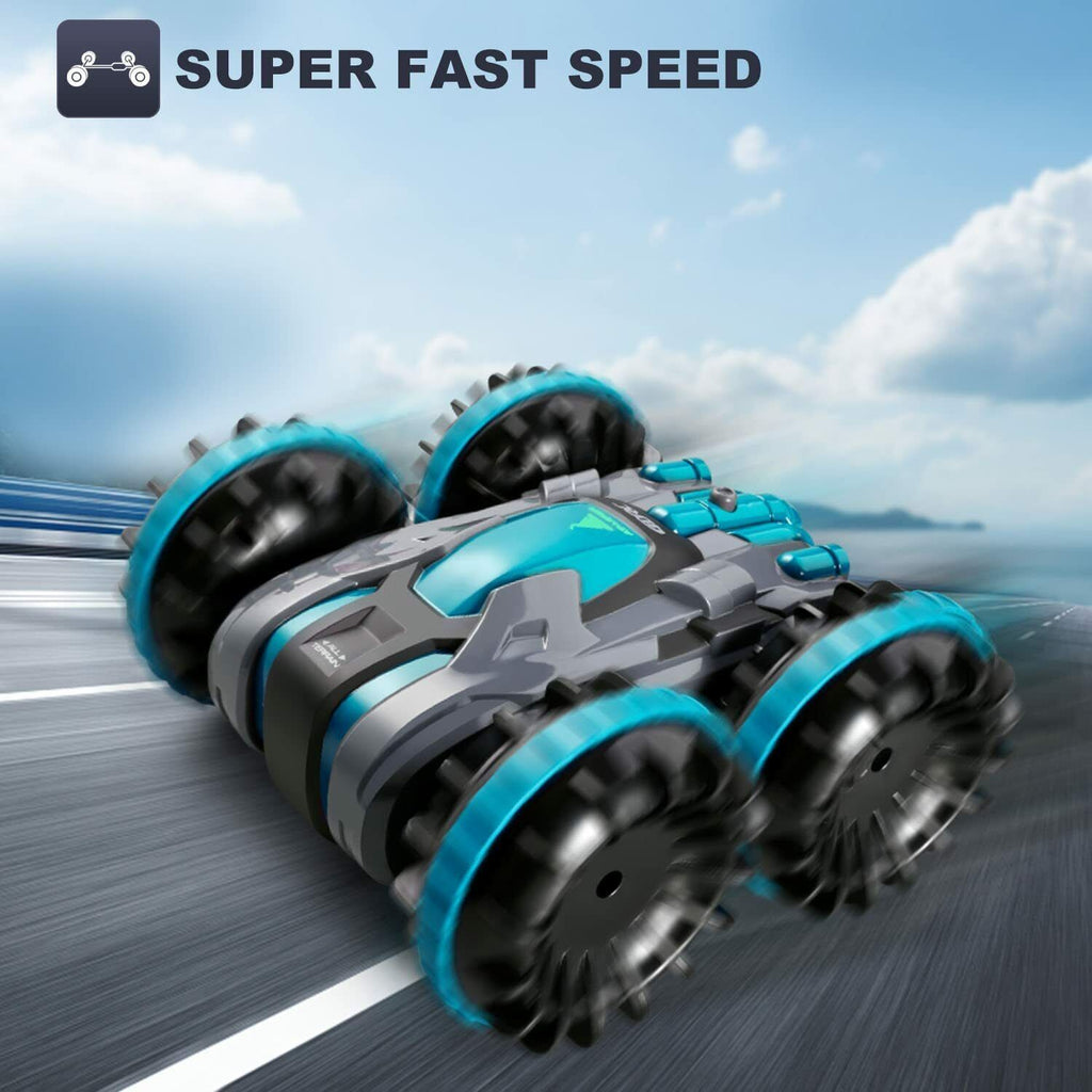 4D C9 Amphibious Car for Kids 2.4GHZ Rechargeable Battery RC Stunt Vehicle 360° RC CAR Boys Toys,Kids Gifts .Logistics is randomly sent by GOFO/UPS/USPS/FEDEX/UNI.