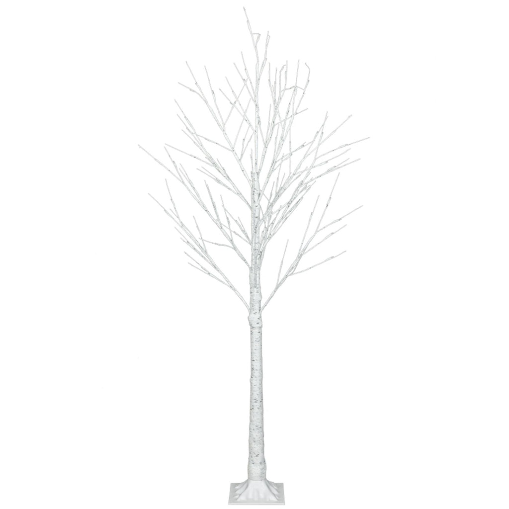 4FT Snowflake Christmas Tree with 48 LED Lamp;  Artificial Snowflake Pine Tree Home Decoration for Holiday/Party/Christmas/Wedding RT