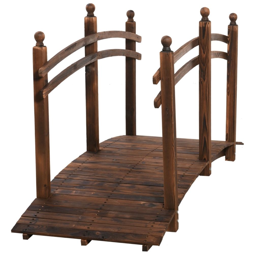 5 ft Wooden Garden Bridge Arc Footbridge ( Amazon Shipping)Prohibited by WalMart