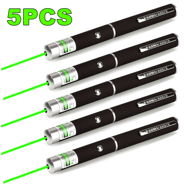 5 PCS Small Laser Pointer Pen 532nm Green Light Visible Beam 1mW For conference presentation(Logistics only For USPS.TK/TMEU only For self-pickup)