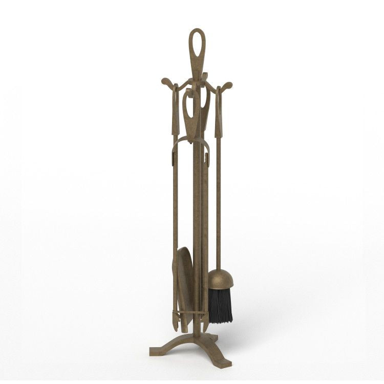 5 Pieces Fireplace Tool Set Fireplace Accessories with Poker