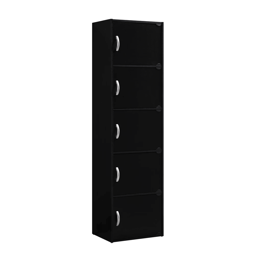 5-Shelf, 5-Door Multipurpose Cabinet, Multiple Colors