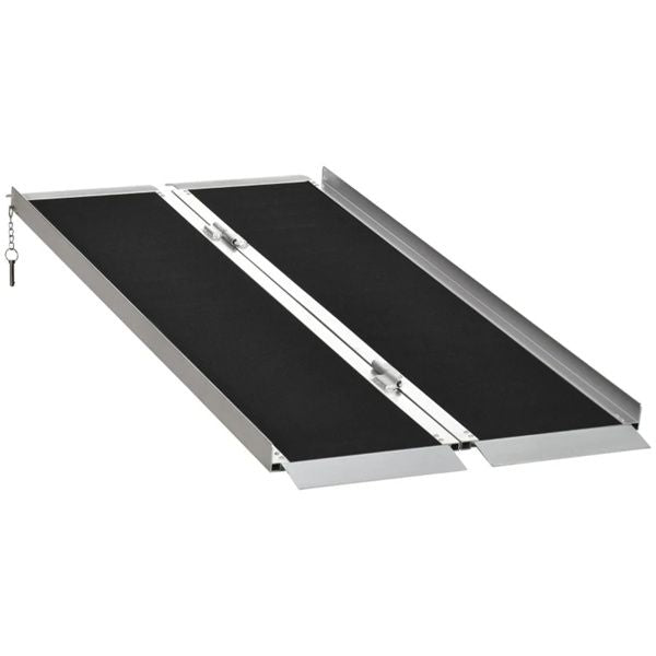 5' Steps Ramp,Portable Wheelchair Ramp,Carpeted Foldable Handicap Ramp