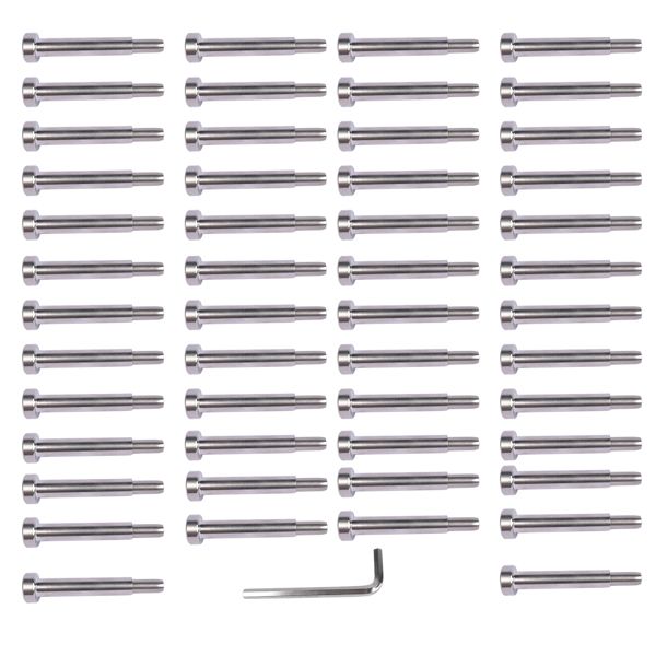 50Pcs 3/16 Inch T316 Stainless Steel Cable Railing Hardware System Kit with Allen Key