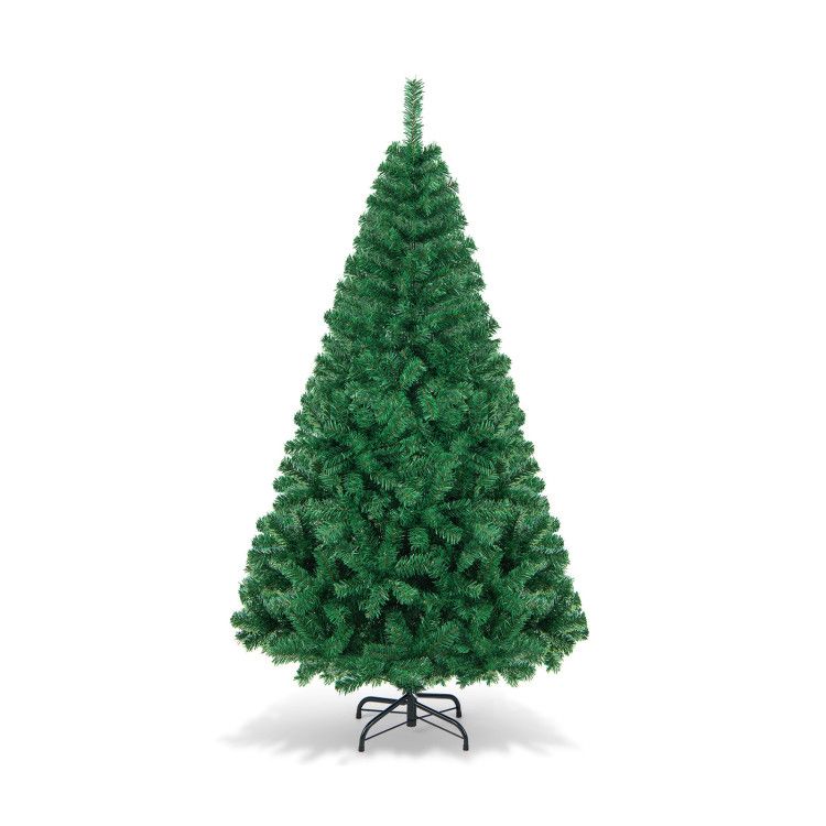 5/6 Feet Artificial PVC Hinged Christmas Tree with Solid Metal Stand