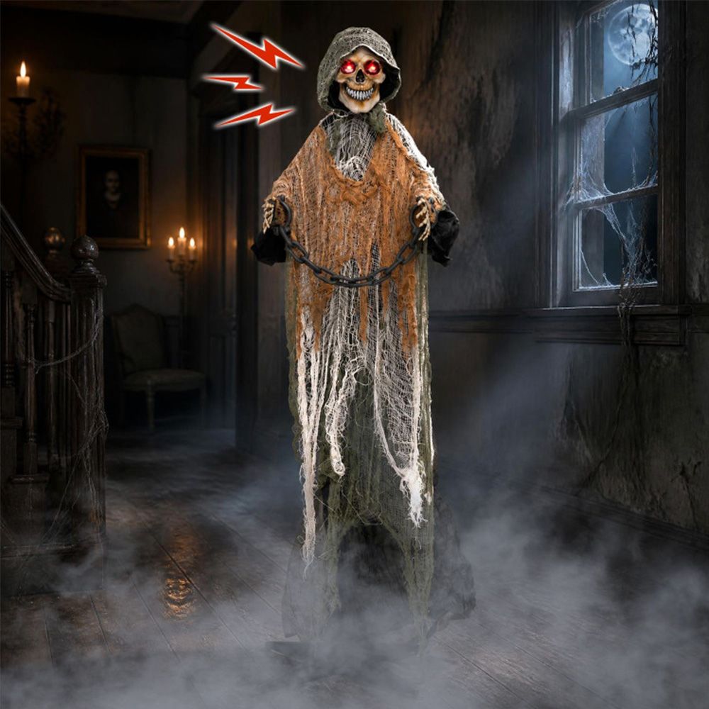 5.7 Feet Outdoor Life-Size Halloween Decoration with Chain
