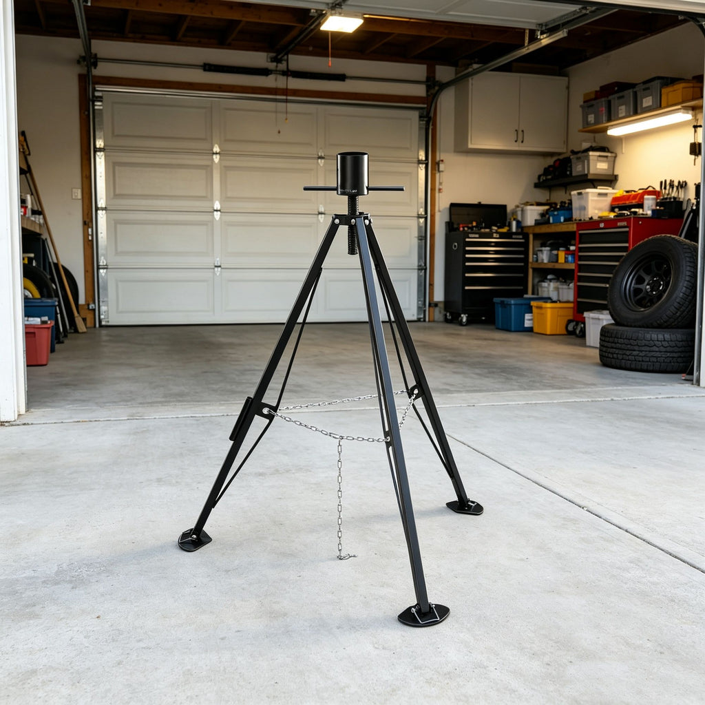 5th Wheel Tripod Stabilizer, 5000 lbs Load Capacity, 35"-57" Adjustable Height, Tripod Jack for Fifth-Wheel Trailers, RVs & Campers