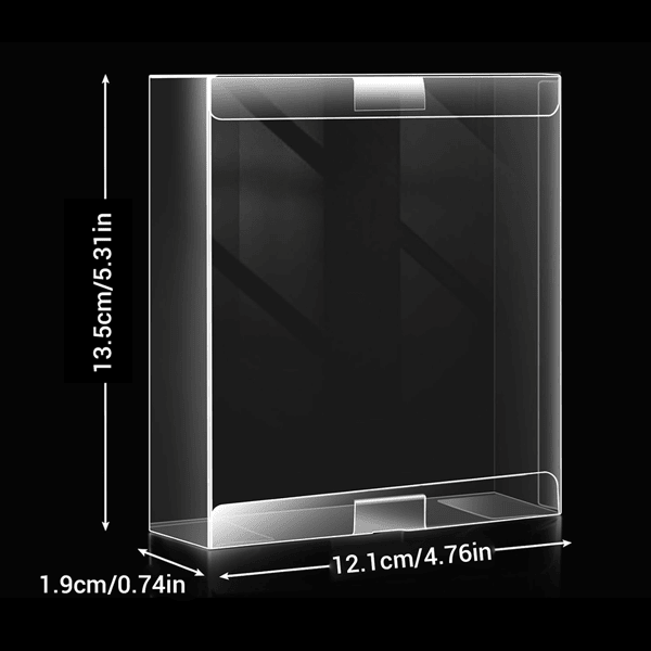 5x Clear Plastic Protector Case Storage Box For Nintendo NES Game Cartridge(tk/temu self-pickup orders)